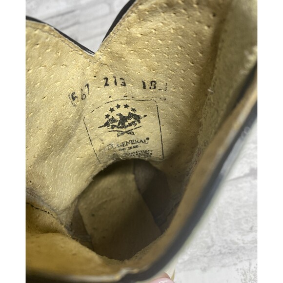 El General Western Kids Leather Cream Western Cowboy Style Boots Sz 18 (12) - Picture 7 of 9